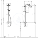 Sprchov souprava E 240 Showerpipe pkov baterie, chrom