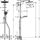 Sprchov souprava S 240 Showerpipe EcoSmart, chrom