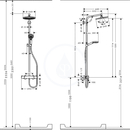 Sprchov souprava S 240 Showerpipe EcoSmart, chrom