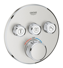 Grohe Grohtherm SmartControl Termostatick sprchov podomtkov baterie, 3 ventily, supersteel 29121DC0