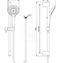 Sprchov souprava Circle, ty 600 mm s run sprchou, 3 proudy, chrom