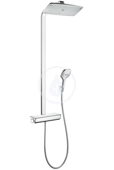 Showerpipe 360 1jet EcoSmart, termostatick sprchov baterie, sprchov rameno 380 mm, bl/chrom