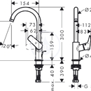 Pkov umyvadlov baterie 210, chrom