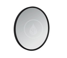 Zrcadlo, prmr 600 mm, matn ern