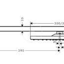 Horn sprcha 300 Air 1jet s ramenem 390 mm, chrom