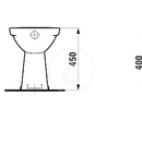 Stojc WC, 470x360 mm, s LCC, bl