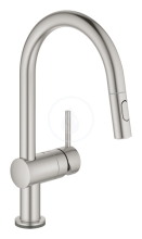 Grohe MintaTouch Elektronick dezov baterie s vsuvnou sprkou, supersteel 31358DC2