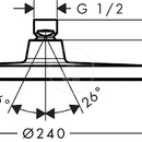 Horn sprcha S 240 1jet, chrom