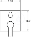 Vanov baterie pod omtku, s pepnaem pro 2 vstupy, chrom