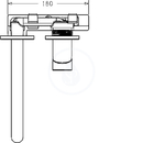 Umyvadlov baterie pod omtku, 2-otvorov instalace, chrom