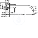 Umyvadlov baterie pod omtku, 2-otvorov instalace, chrom