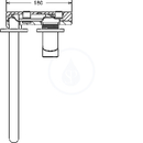 Umyvadlov baterie pod omtku, 2-otvorov instalace, chrom