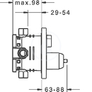 Vanov baterie pod omtku, s pepnaem pro 2 vstupy, chrom