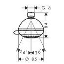 Horn sprcha Variojet 2jet, chrom