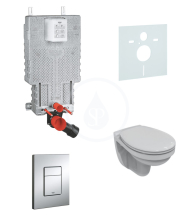 Grohe Uniset Sada pro závěsné WC + klozet a sedátko Ideal Standard Quarzo 38643SET-KR