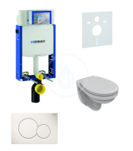 Geberit Kombifix Sada pro zvsn WC + klozet a sedtko softclose Ideal Standard Quarzo - sada s tlatkem Sigma01, bl 110.302.00.5 ND1