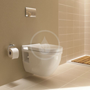 Závěsné WC s plochým splachováním, s WonderGliss, bílá