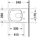 Zvsn WC, Rimless, bl