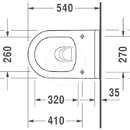 Zvsn WC, Rimless, bl