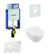 Geberit Kombifix Sada pro zvsn WC + klozet a sedtko softclose Villeroy & Boch - sada s tlatkem Sigma01, bl 110.302.00.5 NB1