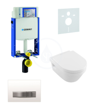 Geberit Kombifix Sada pro zvsn WC + klozet a sedtko softclose Villeroy & Boch - sada s tlatkem Sigma50, vpl bl 110.302.00.5 NB8