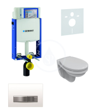 Geberit Kombifix Sada pro zvsn WC + klozet a sedtko softclose Ideal Standard Quarzo - sada s tlatkem Sigma50, vpl bl 110.302.00.5 ND8