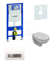 Geberit Duofix Sada pro zvsn WC + klozet a sedtko softclose Ideal Standard Quarzo - sada s tlatkem Sigma50, vpl bl 111.300.00.5 ND8