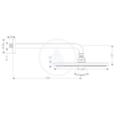 Talov horn sprcha S 300 Air 1jet, se sprchovm ramenem 390 mm, EcoSmart, chrom