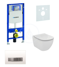 Geberit Duofix Sada pro zvsn WC + klozet a sedtko softclose Ideal Standard Tesi - sada s tlatkem Sigma50, vpl bl 111.300.00.5 NE8