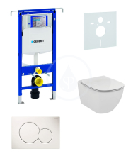 Geberit Duofix Sada pro zvsn WC + klozet a sedtko softclose Ideal Standard Tesi - sada s tlatkem Sigma01, bl 111.355.00.5 NE1