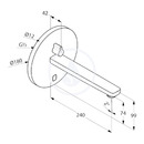 Elektronick umyvadlov baterie pod omtku, chrom