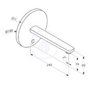 Elektronick umyvadlov baterie pod omtku, chrom