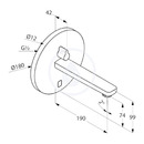 Elektronick umyvadlov baterie pod omtku, chrom