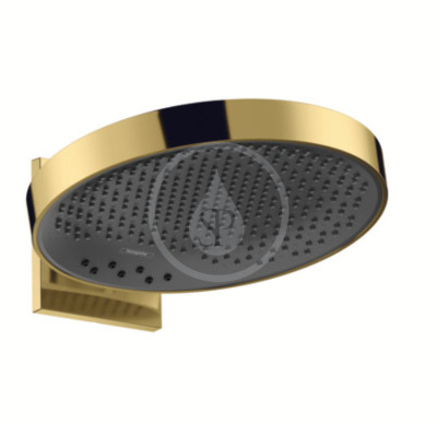 Horní sprcha 360 s připojením, 3jet, leštěný vzhled zlata