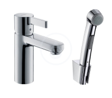 Hansgrohe Metris S Umyvadlov baterie s run sprchou Bidette, chrom 31160000