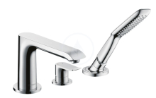 Hansgrohe Metris New Totvorov pkov vanov baterie na okraj vany, chrom 31190000