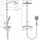 Sprchov set s termostatem, 360 mm, chrom