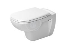 Duravit D-Code Závěsné WC, Rimless, sedátko SoftClose, alpská bílá 45700900A1