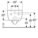 Zvsn WC, Rimfree, 350x530 mm, bl