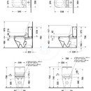 WC kombi msa pro SensoWash, Vario odpad, s HygieneGlaze, alpsk bl