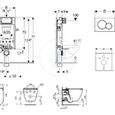 Set pedstnov instalace, klozetu a sedtka Ideal Standard, tlatka Sigma01, Aquablade, SoftClose, alpsk bl