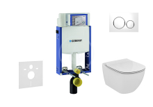 Geberit Kombifix Set pedstnov instalace, klozetu a sedtka Ideal Standard, tlatka Sigma20, Aquablade, SoftClose, bl/chrom 110.302.00.5 NU4