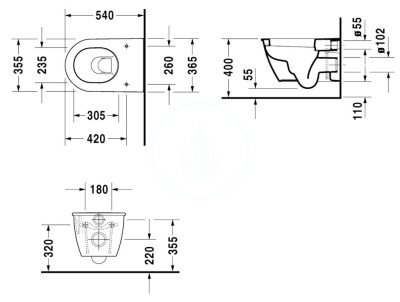 Set pedstnov instalace, klozetu a sedtka Ideal Standard, tlatka Sigma01, Aquablade, SoftClose, leskl chrom