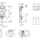 Set pedstnov instalace, klozetu a sedtka Ideal Standard, tlatka Sigma30, Aquablade, SoftClose, bl/chrom