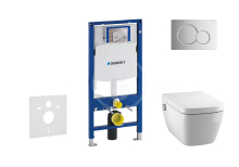 Geberit Duofix Set pedstnov instalace, sprchovac toalety a sedtka Tece, tlatka Sigma01, Rimless, SoftClose, leskl chrom 111.300.00.5 NT2