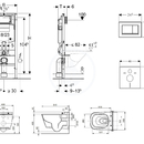 Set pedstnov instalace, sprchovac toalety a sedtka Tece, tlatka Sigma30, Rimless, SoftClose, bl/chrom