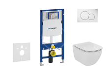 Geberit Duofix Set pedstnov instalace, klozetu a sedtka Ideal Standard, tlatka Sigma01, Aquablade, SoftClose, alpsk bl 111.300.00.5 NU1