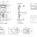 Set pedstnov instalace, sprchovac toalety a sedtka Tece, tlatka Sigma30, Rimless, SoftClose, bl/chrom