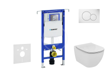 Geberit Duofix Set pedstnov instalace, klozetu a sedtka Ideal Standard, tlatka Sigma01, Aquablade, SoftClose, alpsk bl 111.355.00.5 NU1