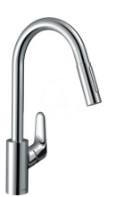 Hansgrohe M41 Dezov baterie Focus s vsuvnou sprkou, EcoSmart, chrom 31833000